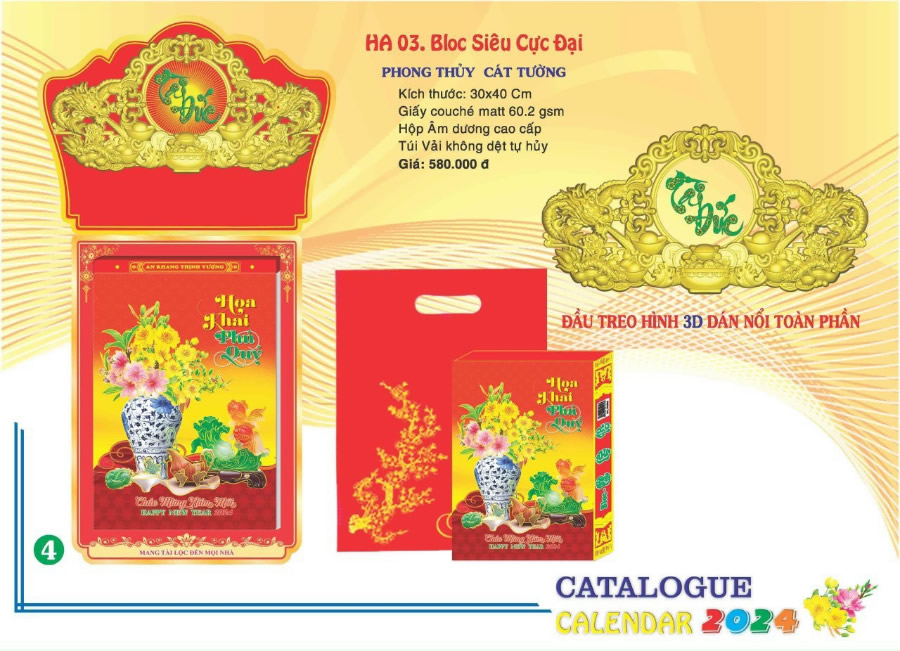 Báo giá in ấn Lịch Tết Vinh Nghệ An