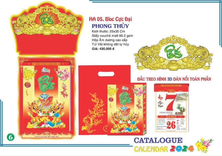 Báo giá in ấn Lịch Tết Vinh Nghệ An