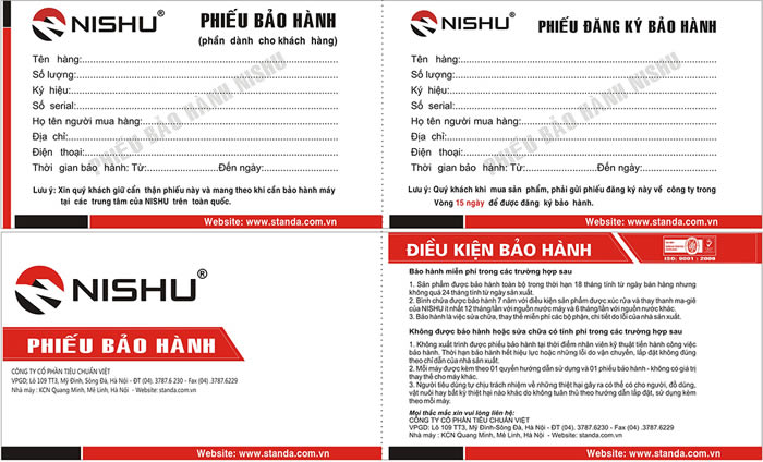 In phiếu bảo hành giá rẻ